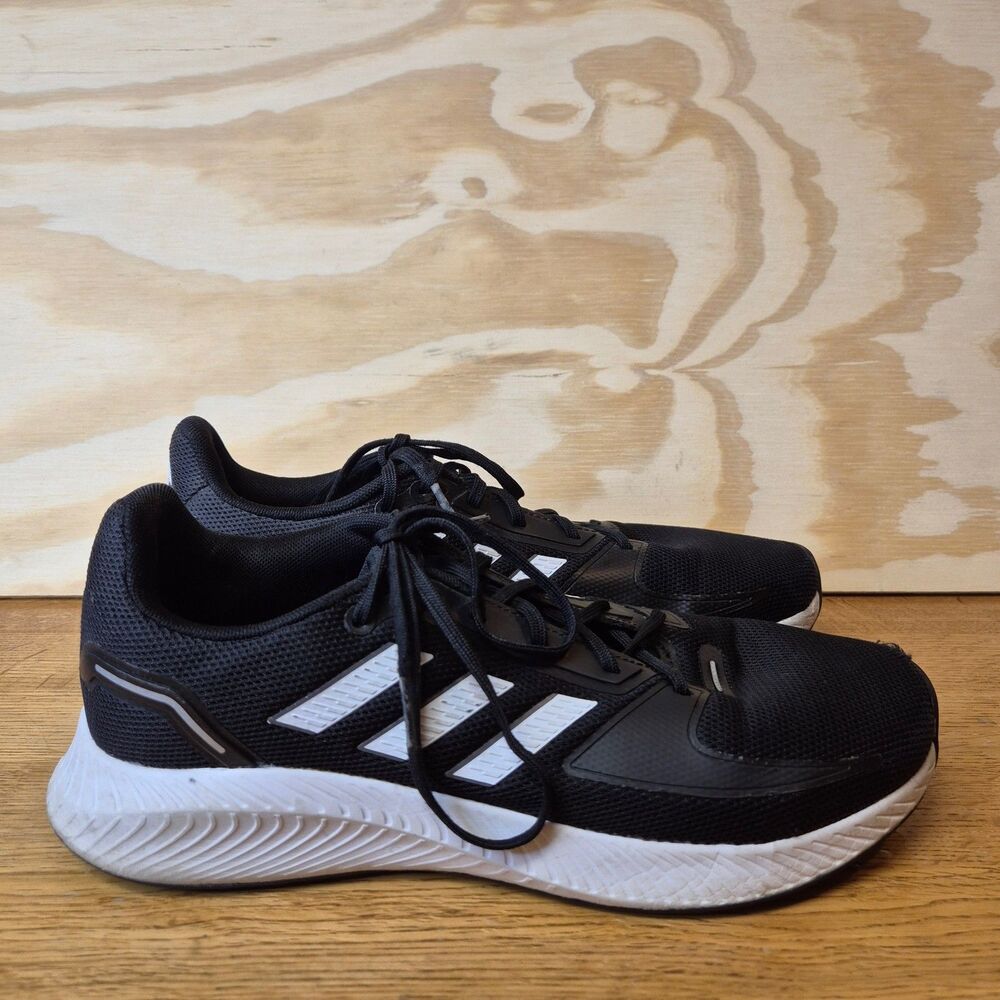 Adidas Runfalcon 2.0 Mens 8.5 Black White Running Shoes FY5943 Athletic